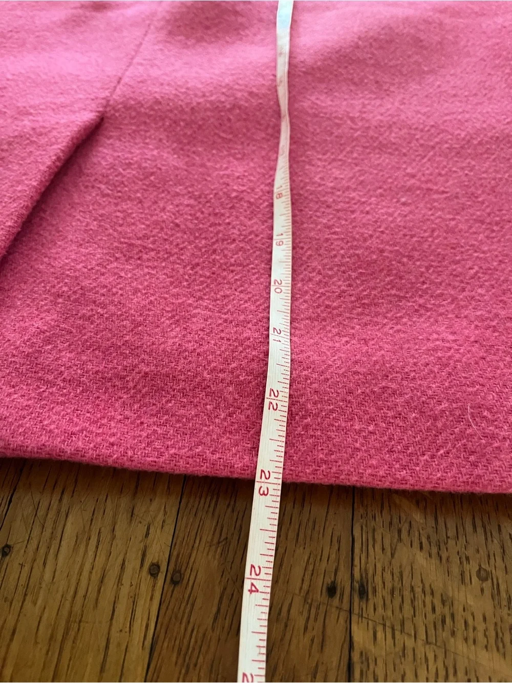 J. Crew Hot Pink Wool Blend Pencil Skirt